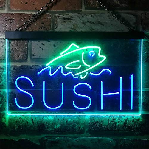 Sushi Dual LED Neon Light Sign1